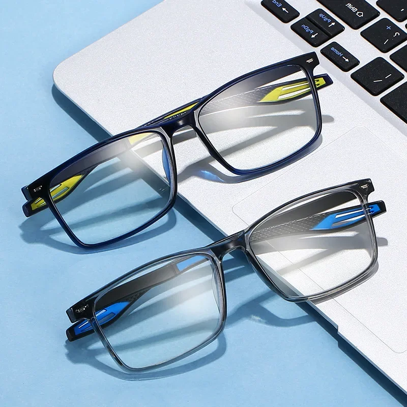 

Men Women Vintage Blue Light Blocking Reading Glasses Male Presbyopia Eyeglasses Fashion Retro Square Far Sight Eyewear 0 +4.0