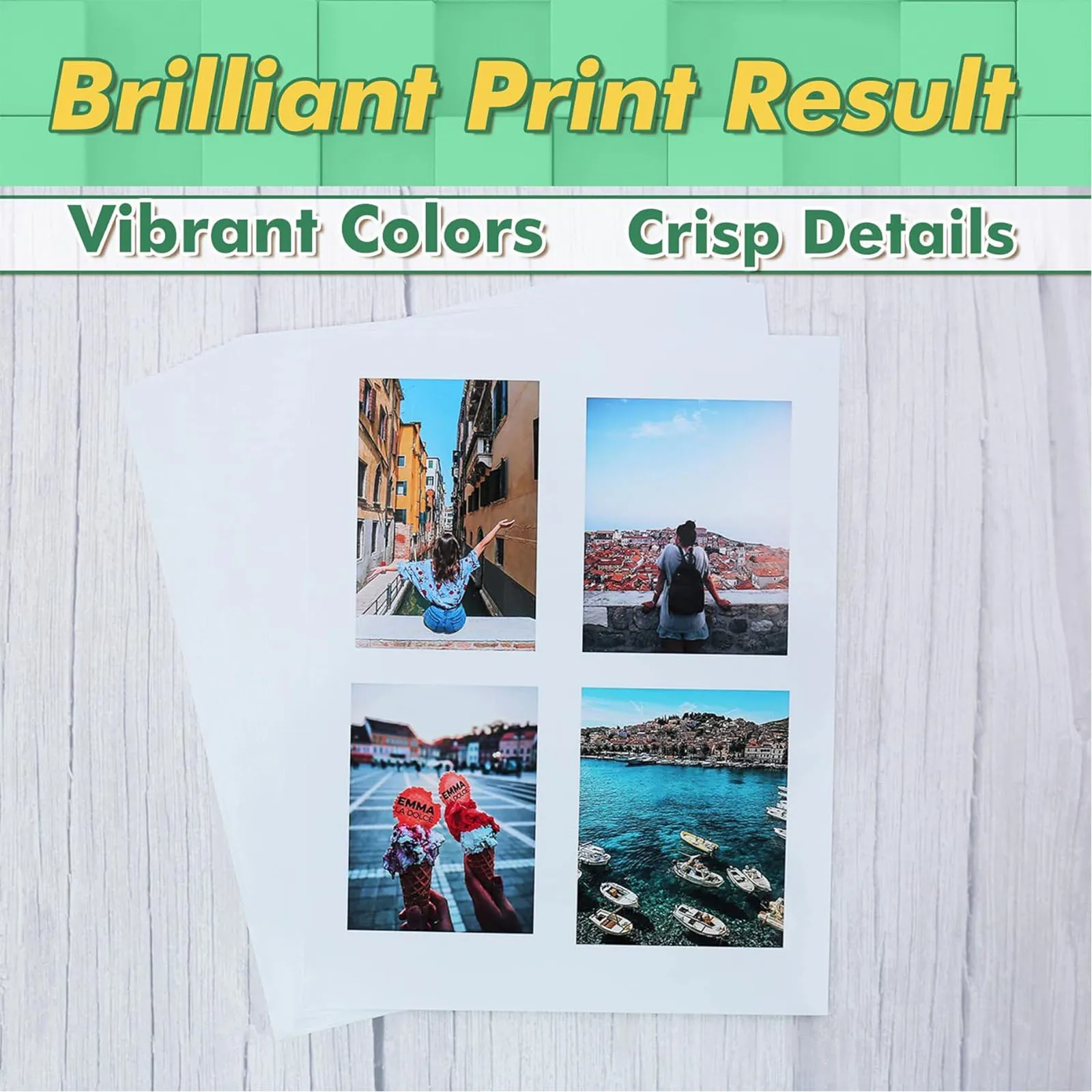 20.Feuilles De Format A4.Auto-Adhésif Papier Photo Dans Une