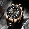 REWARD Chronograph Quartz Watch for Men Luxury Brand Big Dial Military Sport Wristwatch Waterproof Silicone Strap Male Clock 3