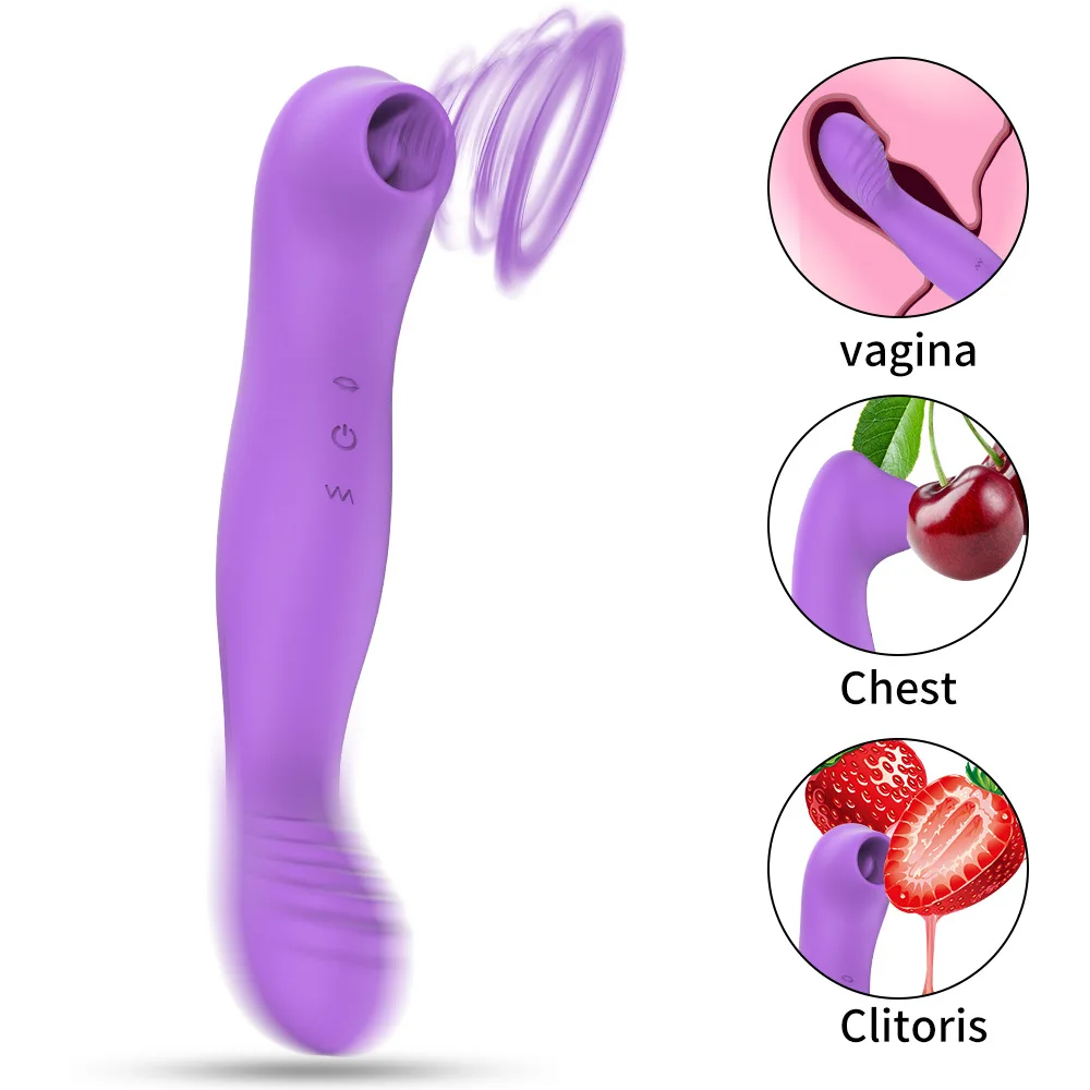 Powerful G-spot Clitoral Sucker Vibrator For Intense Stimulation_voghion.com