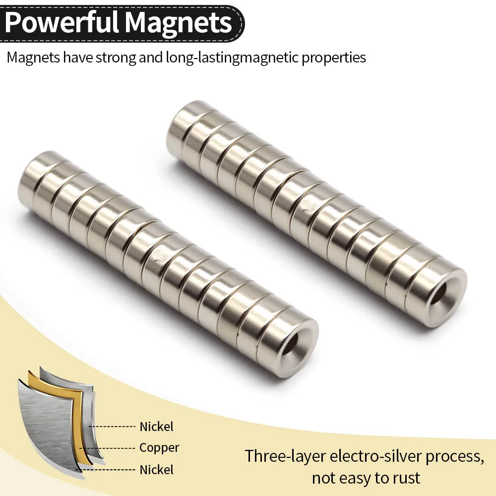 Magnete Al Neodimio 7x7x7mm, N35 - Foto 4