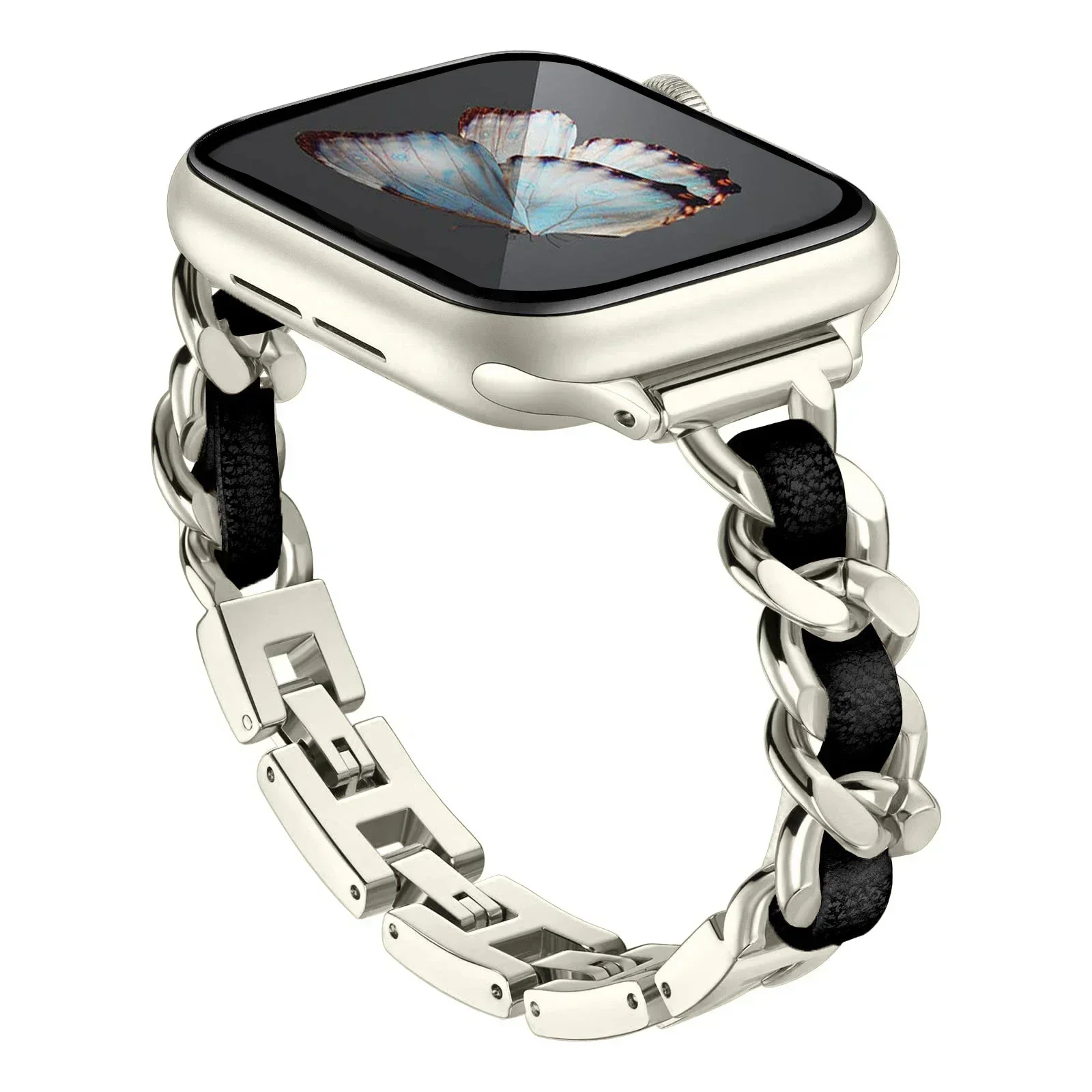 Premium Stainless Steel Watch Band - Elegant Metal Bracelet Strap