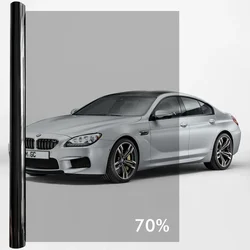Car Window Privacy Tint Film - Dark UV Protection Vinyl Foil Sticker - 50x300cm (70Percent VLT)