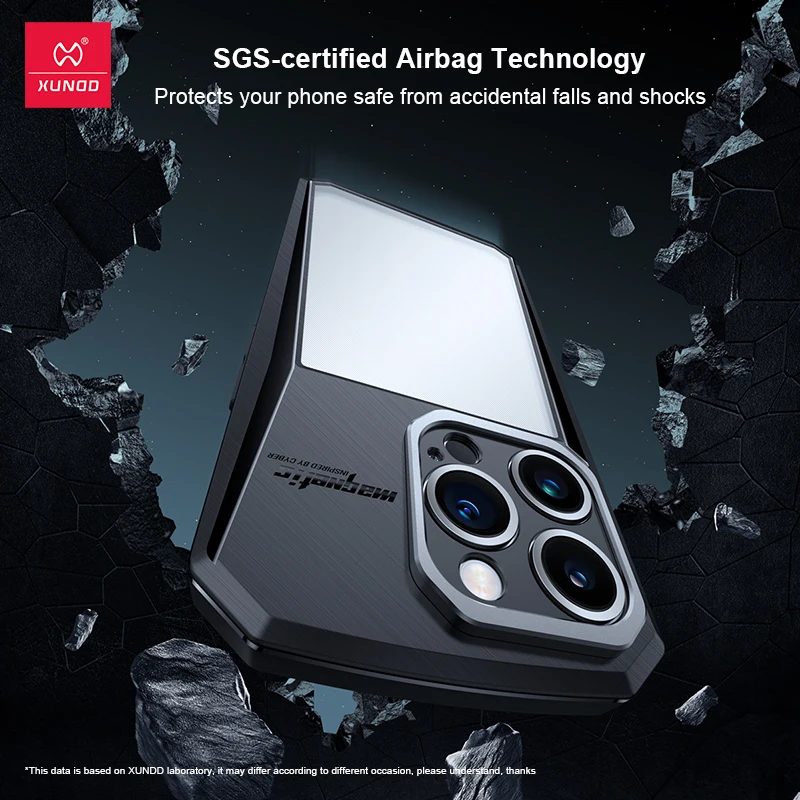 Xundd Case For iPhone 14 Pro Max 14 Plus 13 Pro Foldable Magnetci Holder Case PC+TPU Camera Full Protection Anti-Sratches Cover