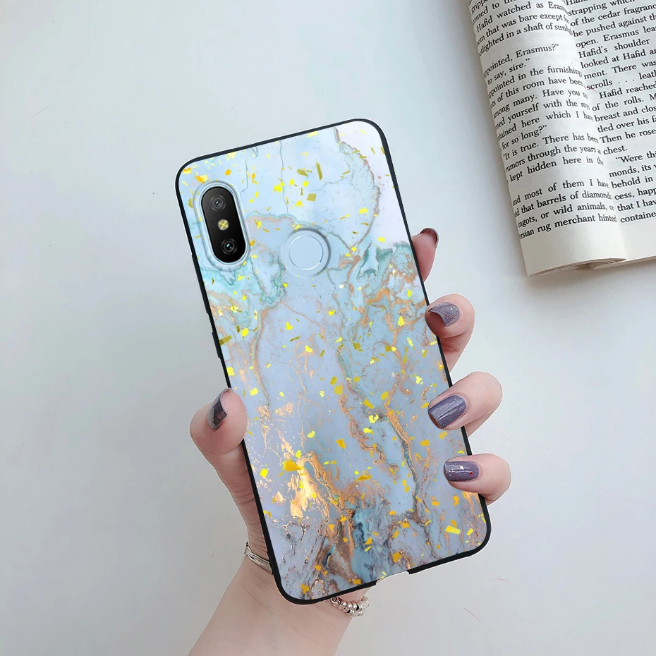 Black Astronaut Marble Shockproof Silicone Phone Case