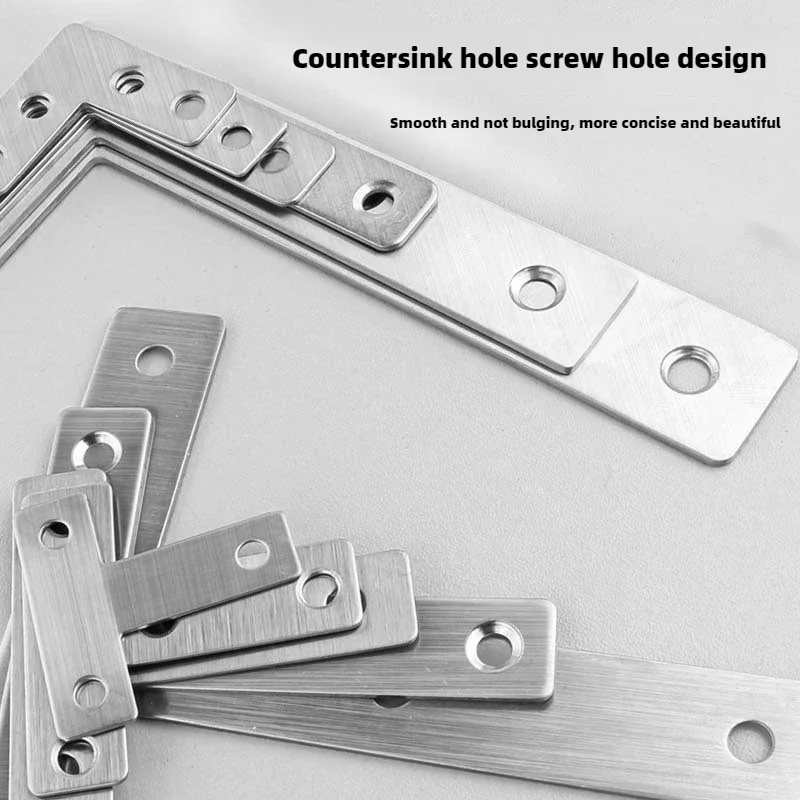 Thickened Stainless Steel T/L-shaped Furniture Corner Code Angle Iron Angle Bracket Wooden Board Splicing Layer Plate Connector stainless steel angle bracket,angled furniture hardware,furniture hardware,angle connector,angle bracket