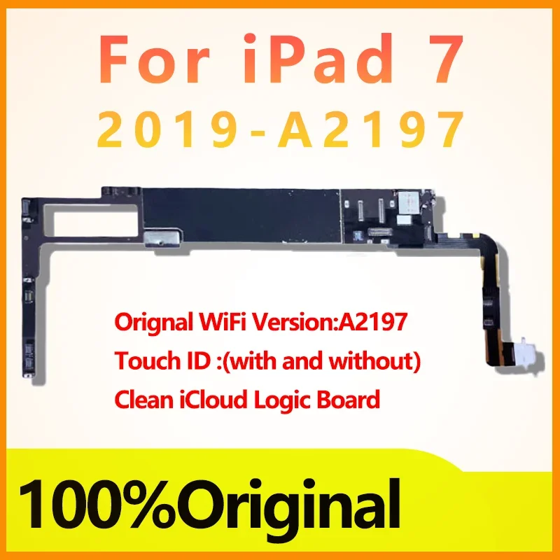 32 64 128GB 9.7 10.2inch Logic Board Original A2197 A1893 A1822 For Ipad 5 6 7 generation Mainboard Clean iCloud
