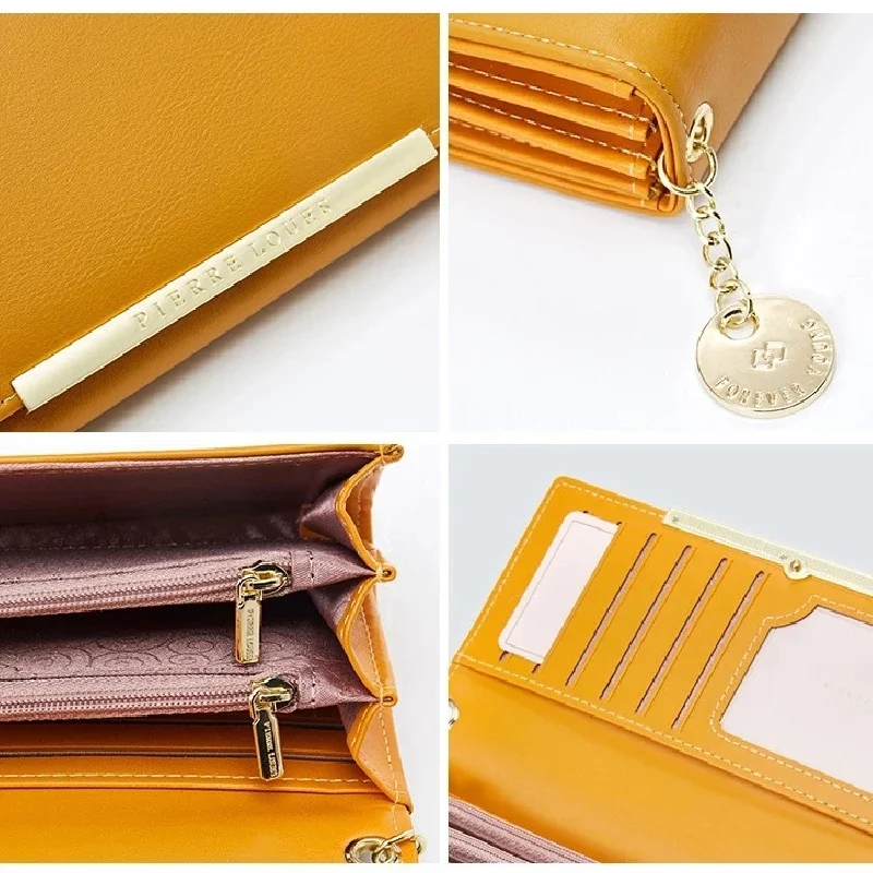 2024 New Luxury Leather Wallet for Women Many Departments Women Wallets Card Holder Purse Female Purses Long Clutch Wallets 4