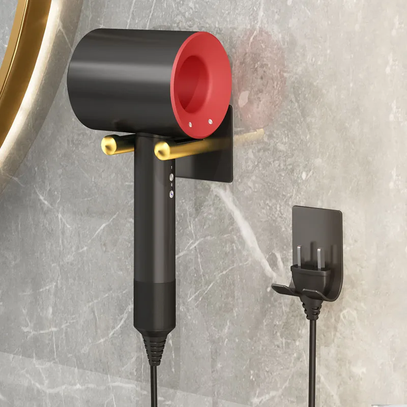 Wall Mounted Hair Dryer Holder Hair dryers Storage Shelf Straightener