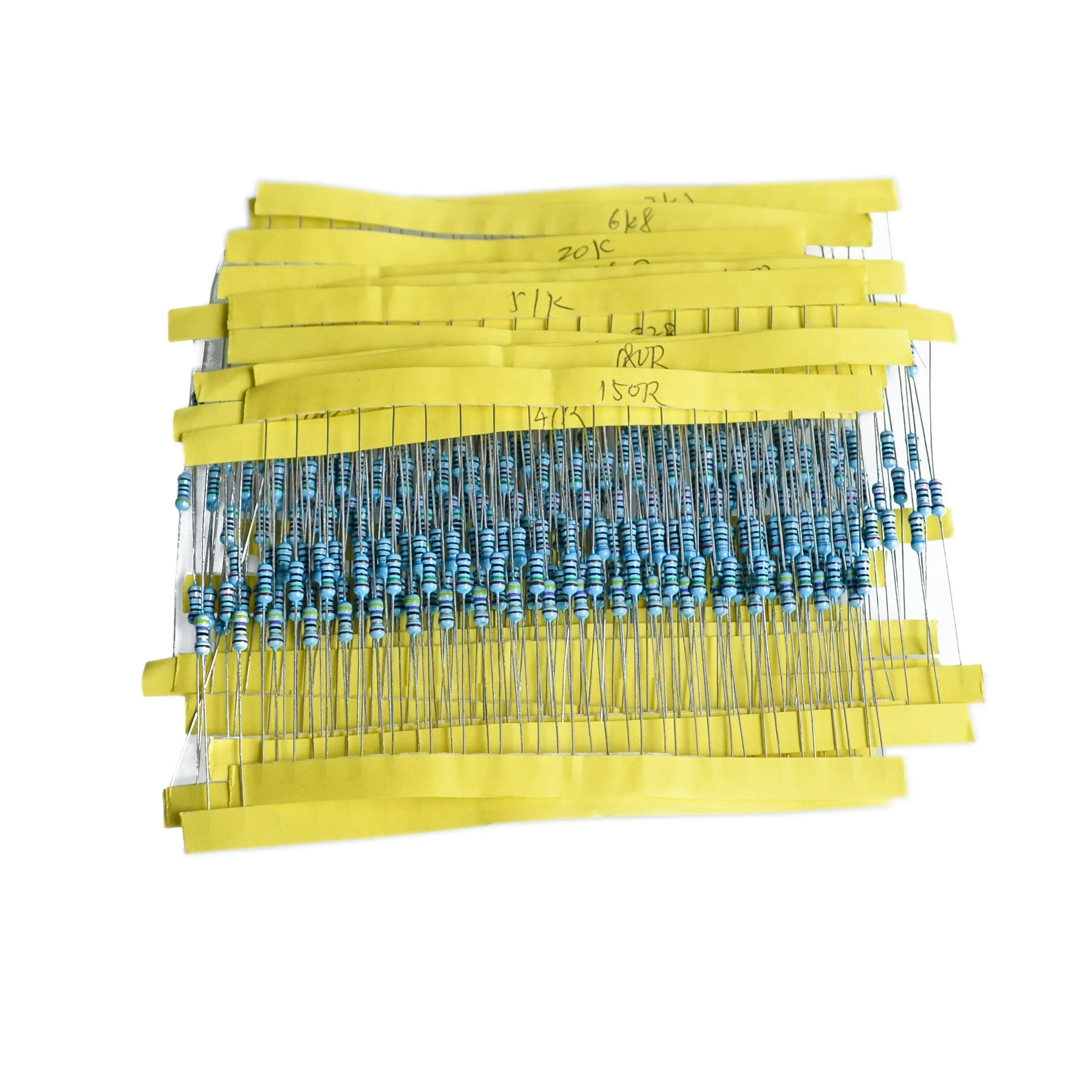 600pcs/set 30 Kinds 1/4w Resistance 1 Metal Film Resistor Pack