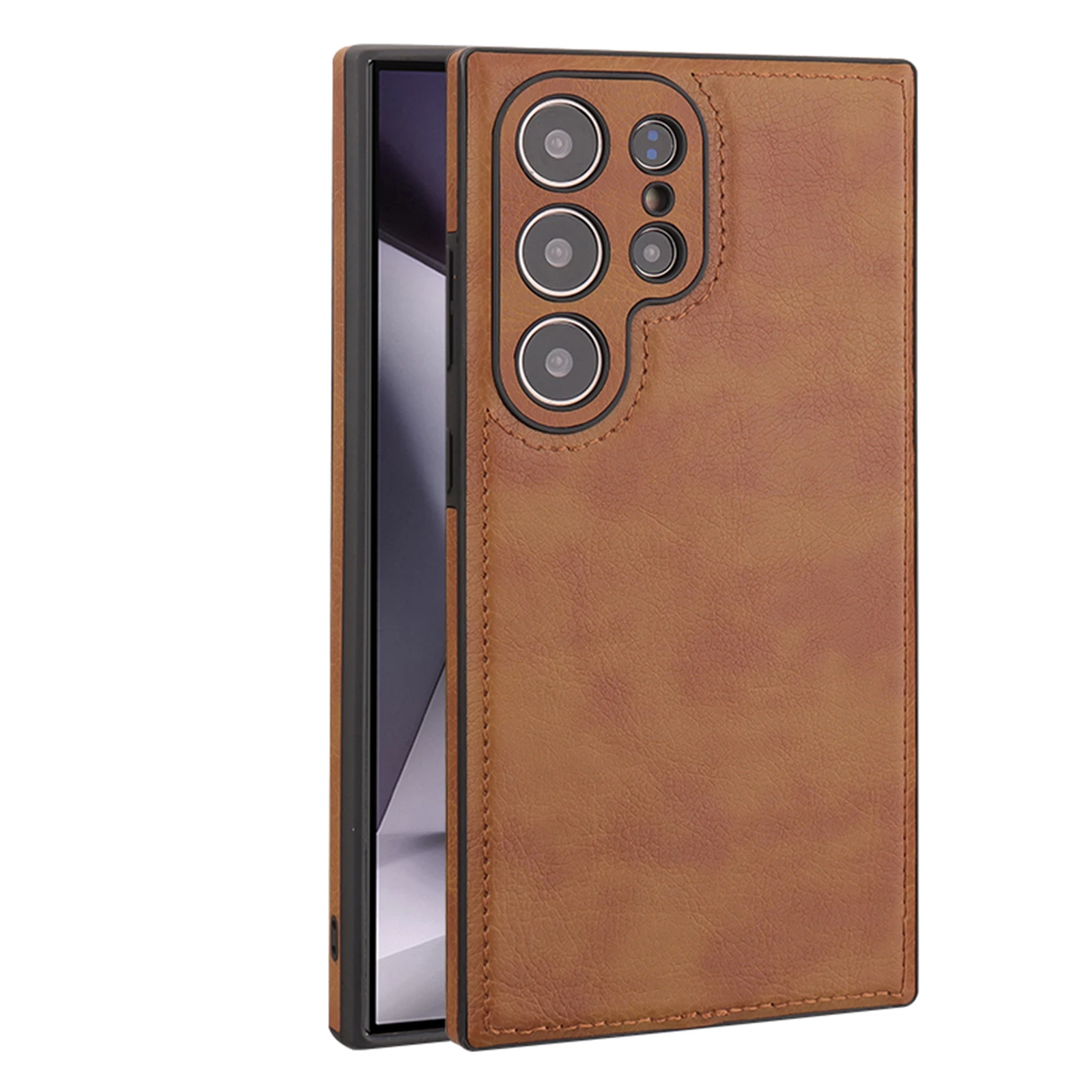 Fashion Retro Leather Shockproof Phone Case Cover