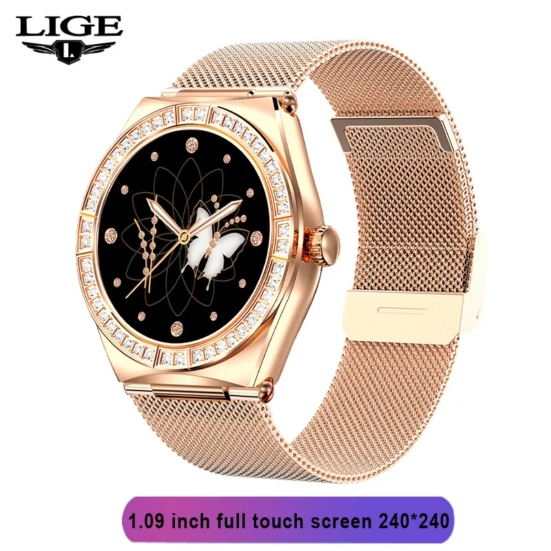 2022 LIGE 1.28-inch Smart Watch Men Heart rate ECG Monitor Sport IP67 Waterproof Watches Real-time Weather men women Smartwatch 