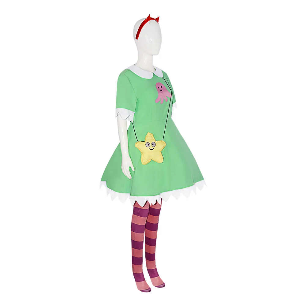 Star Butterfly | Star vs. the Forces of Evil Star Butterfly Green Cosplay Costume 51 Star vs. the Forces of Evil Star Butterfly Cosplay Costume for Women (Unofficial)