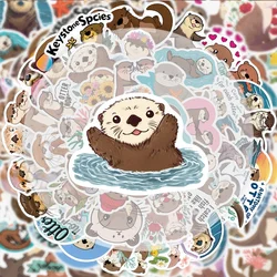 Charming Otter Doodle Sticker Collection - Vibrant, Unique Designs (50Pcs)