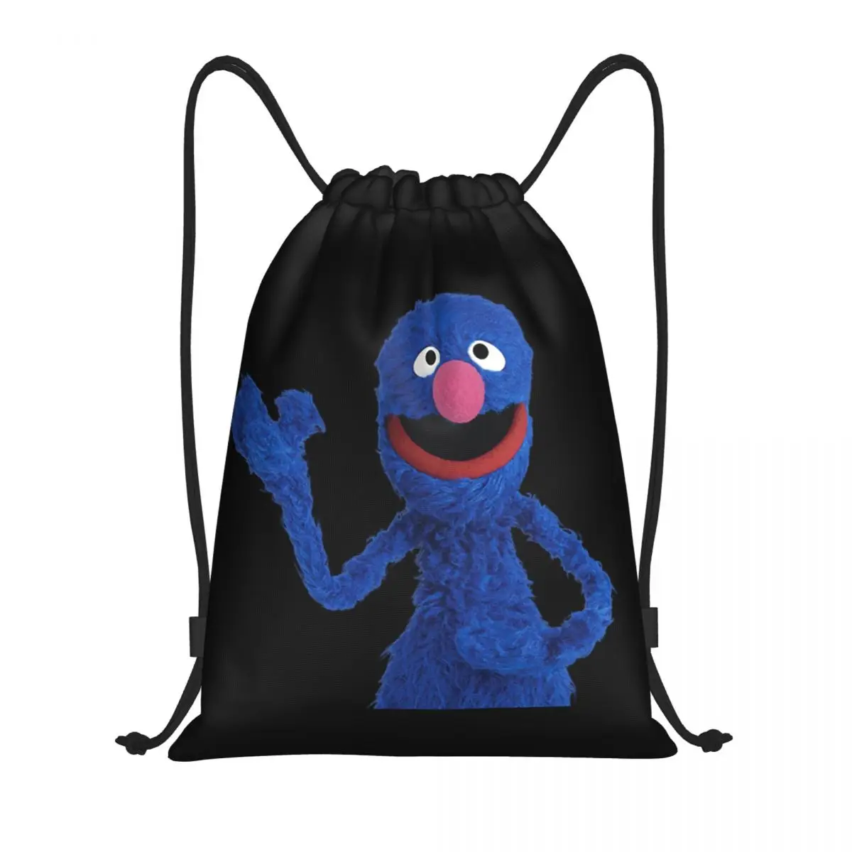 

Custom Grover Monster Drawstring Backpack Sports Gym Bag for Men Women Training Sackpack