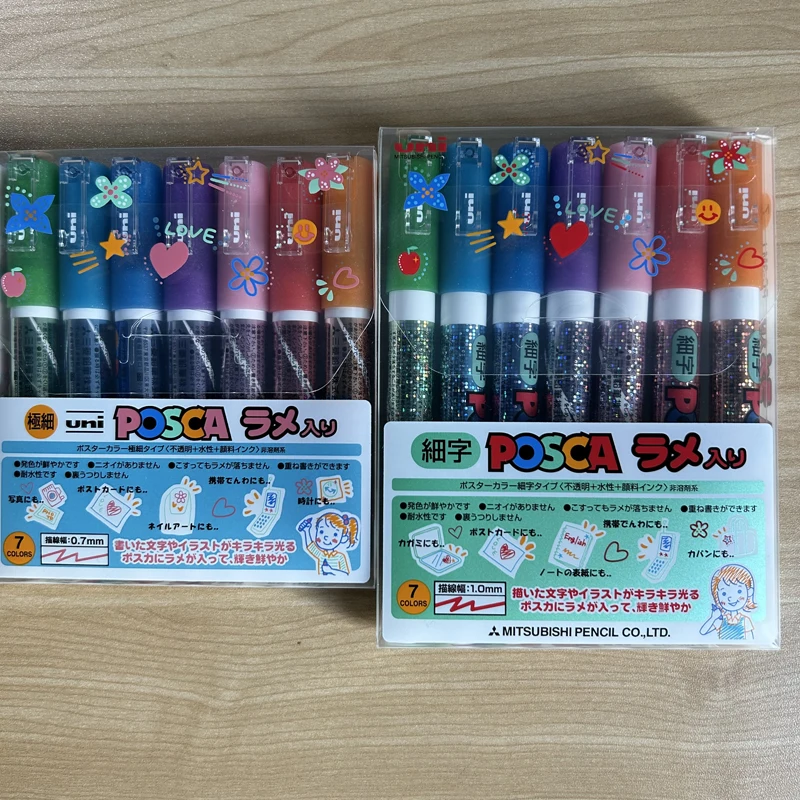 Posca PC-3ML Glitter Set