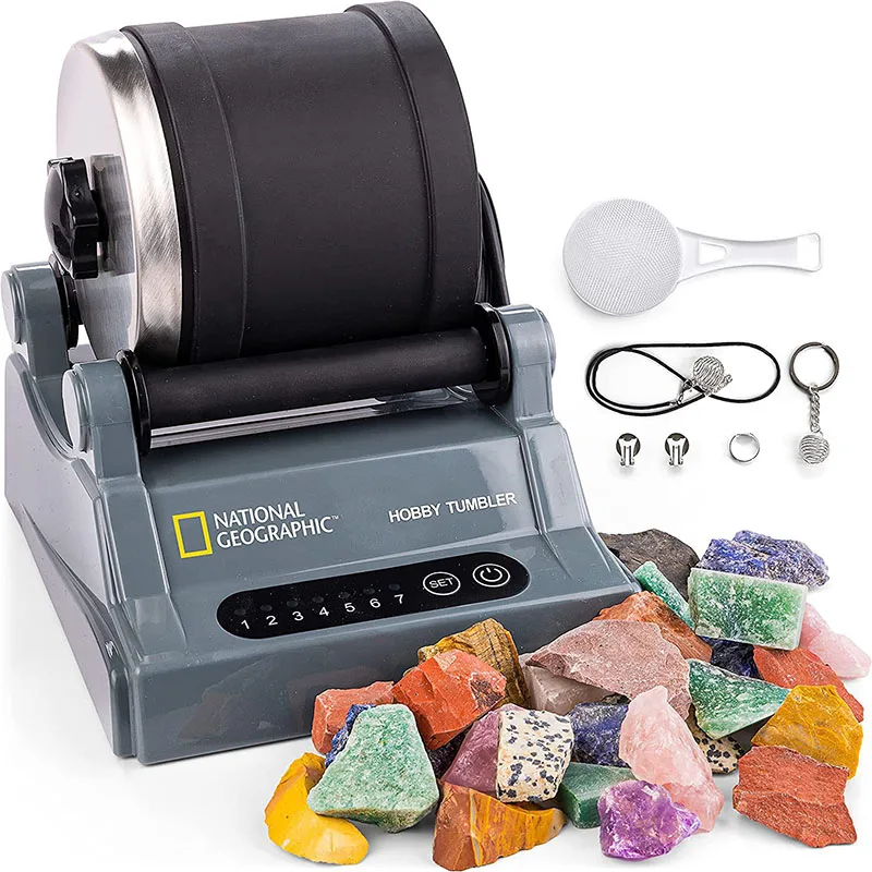 Rock Tumbler Kit DIY Electric Rock Tumbler Toy Polishing Machine for Adult Kids