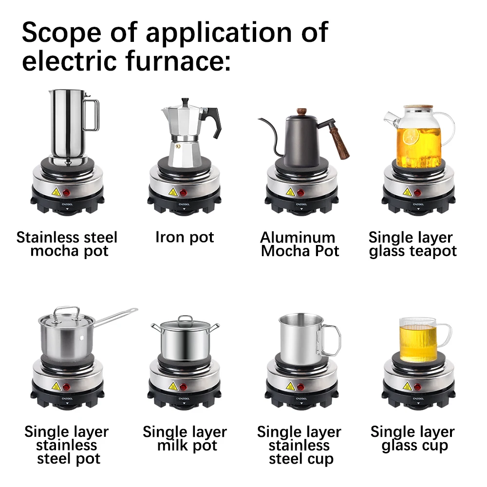 Milk Water Coffee Heating Furnace Multifunctional Mini Electric Heater Stove thumbnail 7