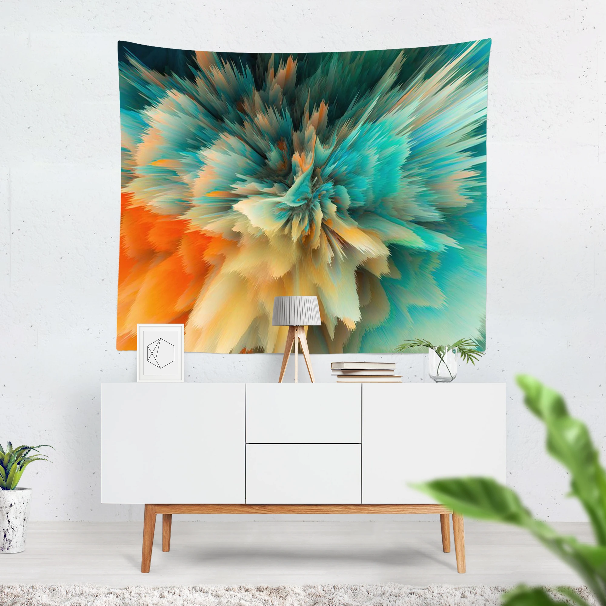 

Multicolor Clouds Polyester Tapestry LivingRoom Decoration Background Cloth Background Wall Hanging Tapestry Sitting Blanket
