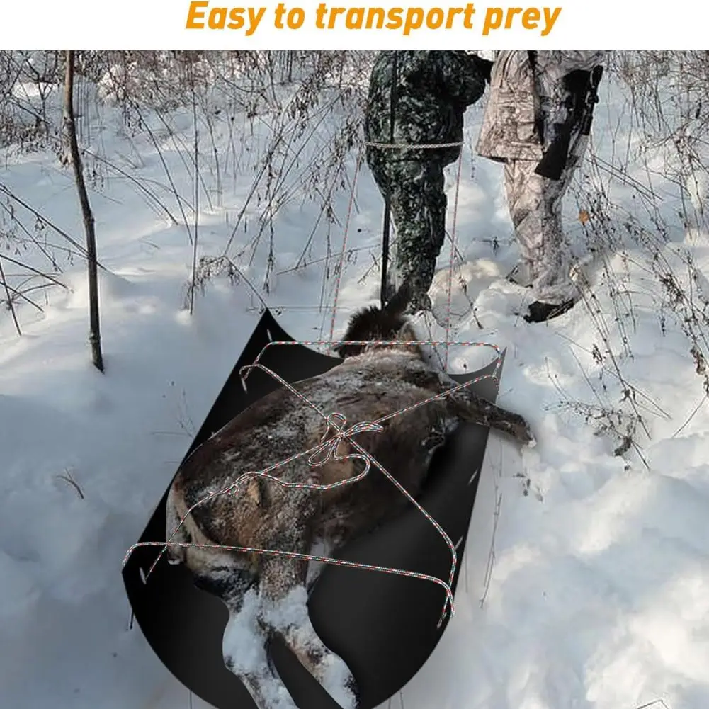 Trineo Utilitario Deerdrag De Polietileno - Para Transportar Ciervos, Leña, Equipo De Caza Y Pesca En Hielo (23x76 Pulgadas)