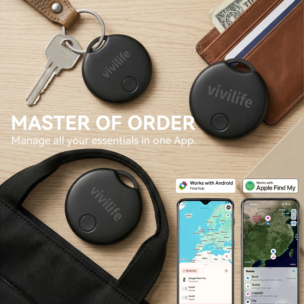 Smart Bluetooth Tracker: Universal Finder for Keys, Wallets & Luggage
