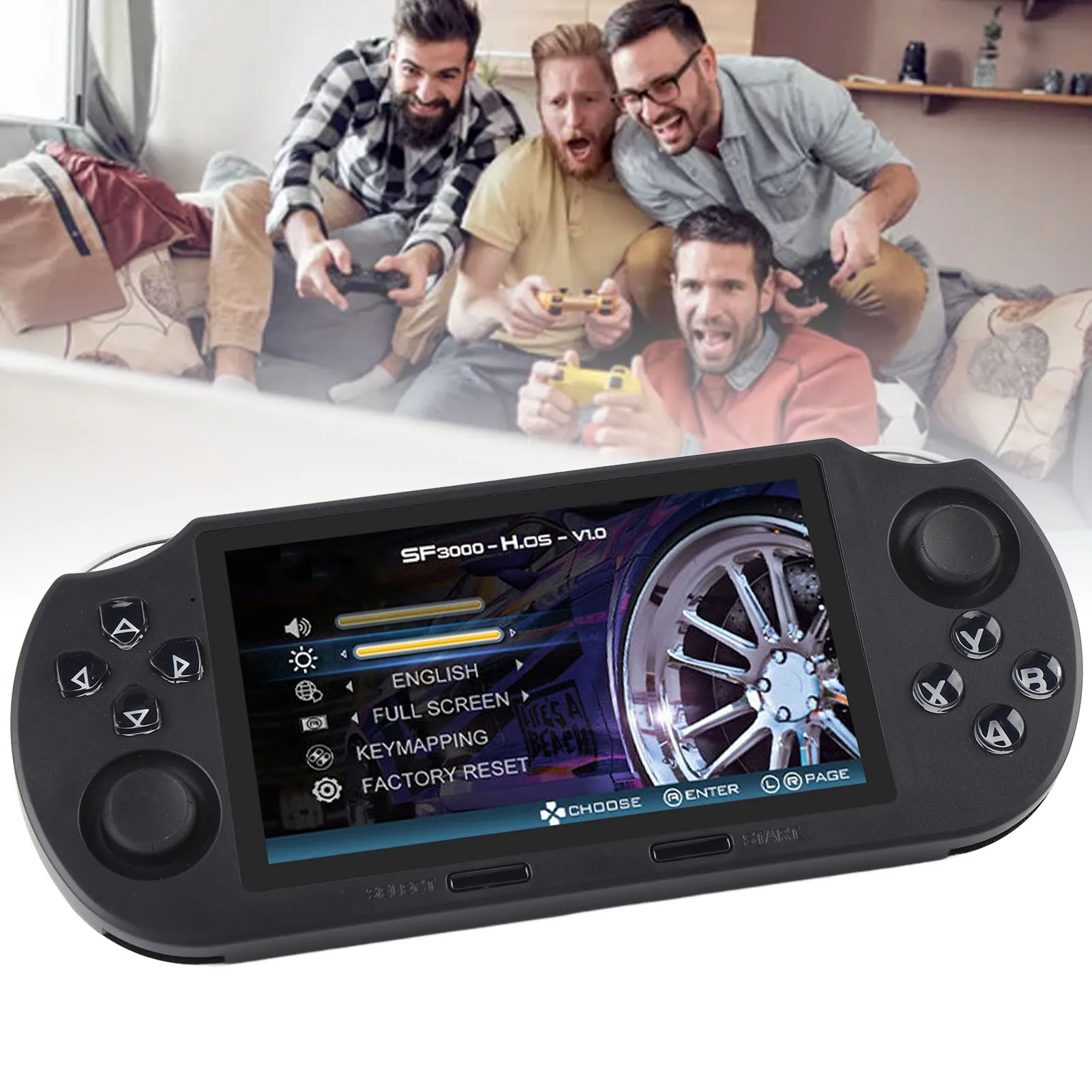 Handheld Games Player Double  1.2GHz Portable Game Console 854x480 DDR3 2GB 4.5 Inch  Screen Retro for Entertainment - 2