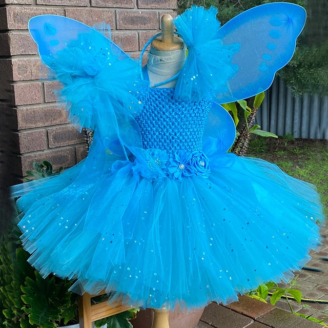 Vestidos para 2025 niñas azul turquesa