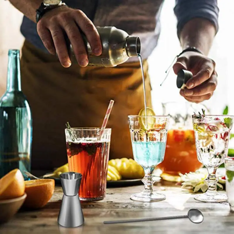 Cocktail Small Tool Set Mixer Barman Kit Acciaio Inossidabile Boston Shaker Bar Mixer Versatore Cucchiaio Strumenti Strumenti Di Misurazione Della Cuc