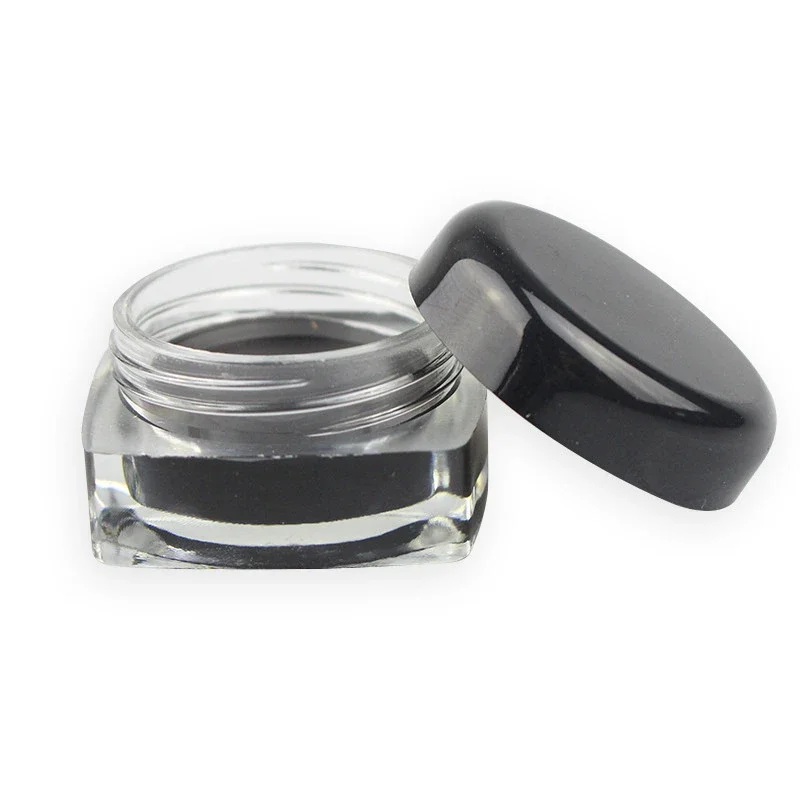 1PC Waterproof Gel Eyeliner Mini Eyeliner Gel Cream With Brush Makeup Cosmetic Black Waterproof Eye Liner Pen 5