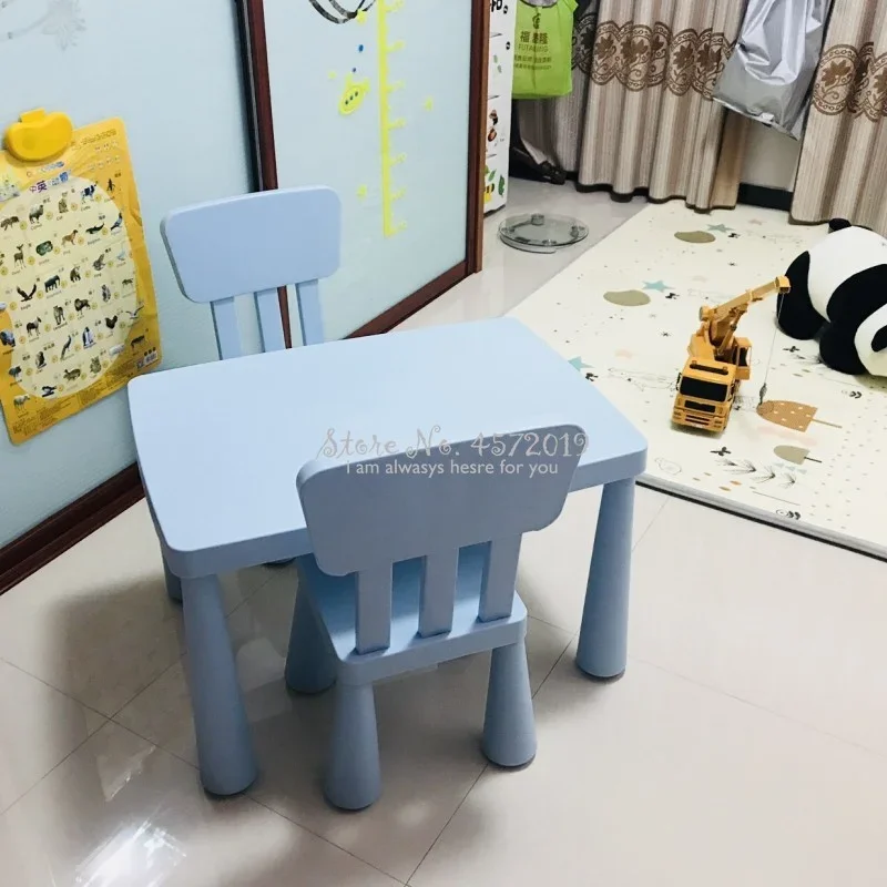 Durable Kids' Table Set-Kindergarten Children's Tables and Chairs, Thickened Baby Learning Toy Table, Sturdy Furniture