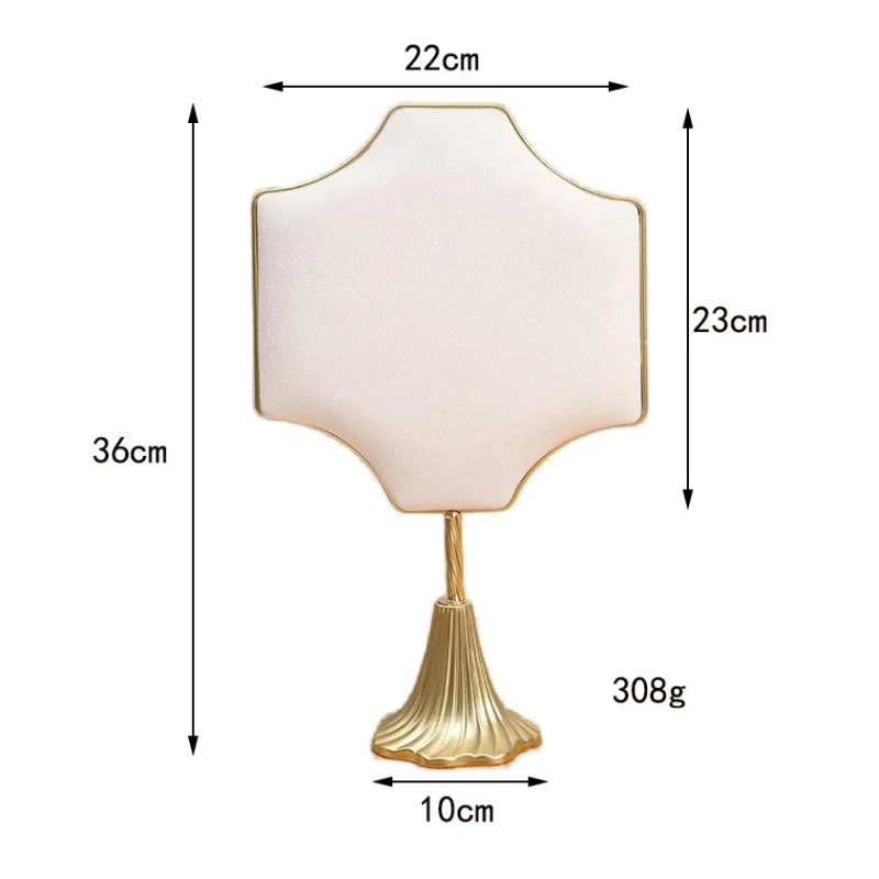 3 New Model Jewelry Display Sun Style Storage Bust Jewelry Holder Necklace Display Silky Beige Velvet Necklace Earrings
