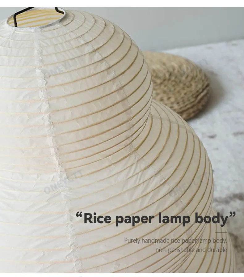 Japanische Lampe Holz und Shoji Reispapier Natur - Tatamilite B19xT19x -  Fine Asianliving