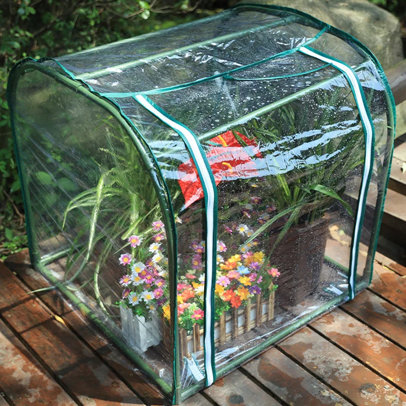 Garden Greenhouses Insect-proof Insulation Shed Cold-proof Plant Support Vegetable Garden Greenhouse Balcony Small Flower Room