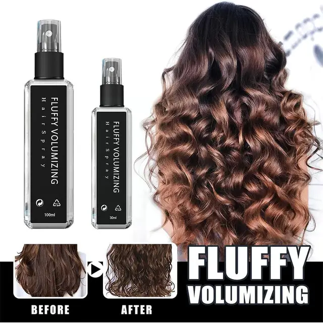 Fluffy Volumizing Hair Spray Super Large Capacity Magic Hair Mist Gel Hair Professional Thickening Spray Gel Hair Styling S2X1