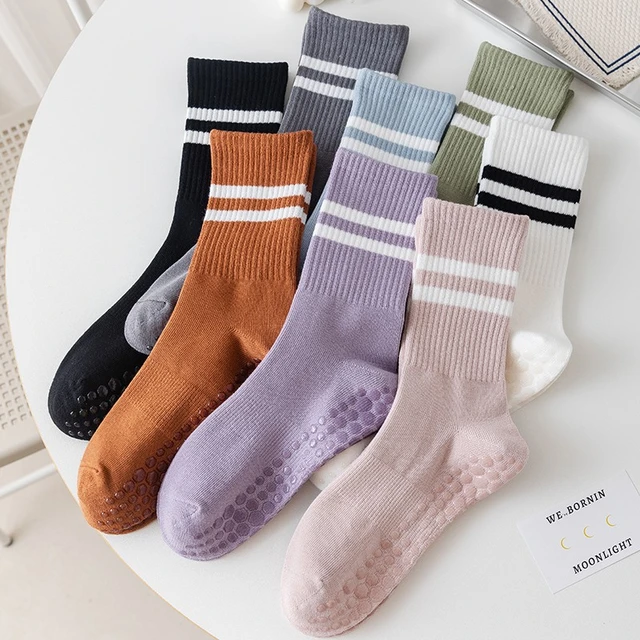 5PCS Indoor Non-slip Floor Socks Women's Non-slip Socks Yoga Socks