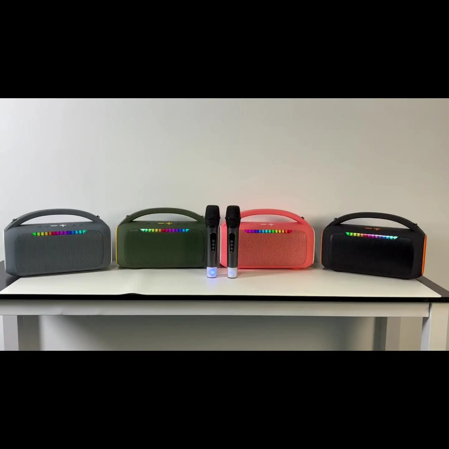 NewRixing ワイヤレススピーカー 30W NewRixing 30W Bluetooth Speaker with 2 Mics,Karaoke Machine