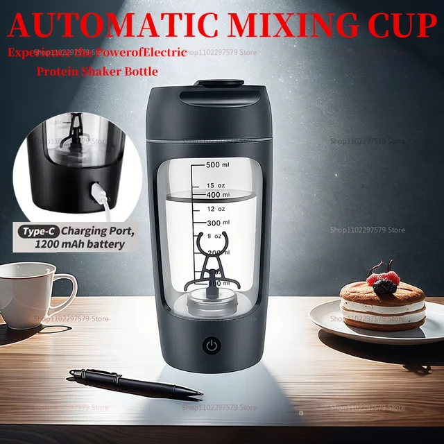 Electric Portable Powder Mixing Cup, Coffee Milk Vibrating Cup 1