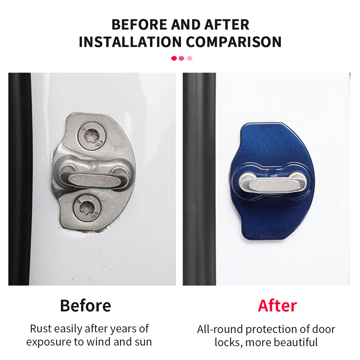 For Tesla Model 3 Y 2020 2021 Car Door Lock Protector Cover Door Check