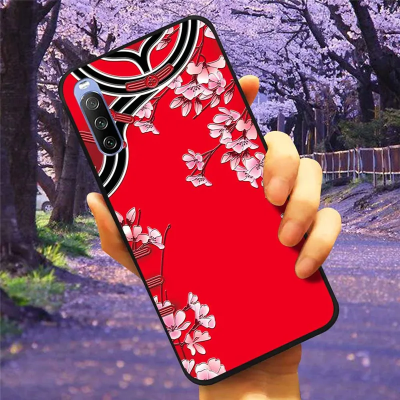 3D Flower Relief Soft Silicone Emboss Phone Case Cover
