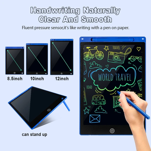 Electronic Drawing Pad Kids  Writing Tablet Kid Board Color - 8.5/10/12  Inch Lcd - Aliexpress