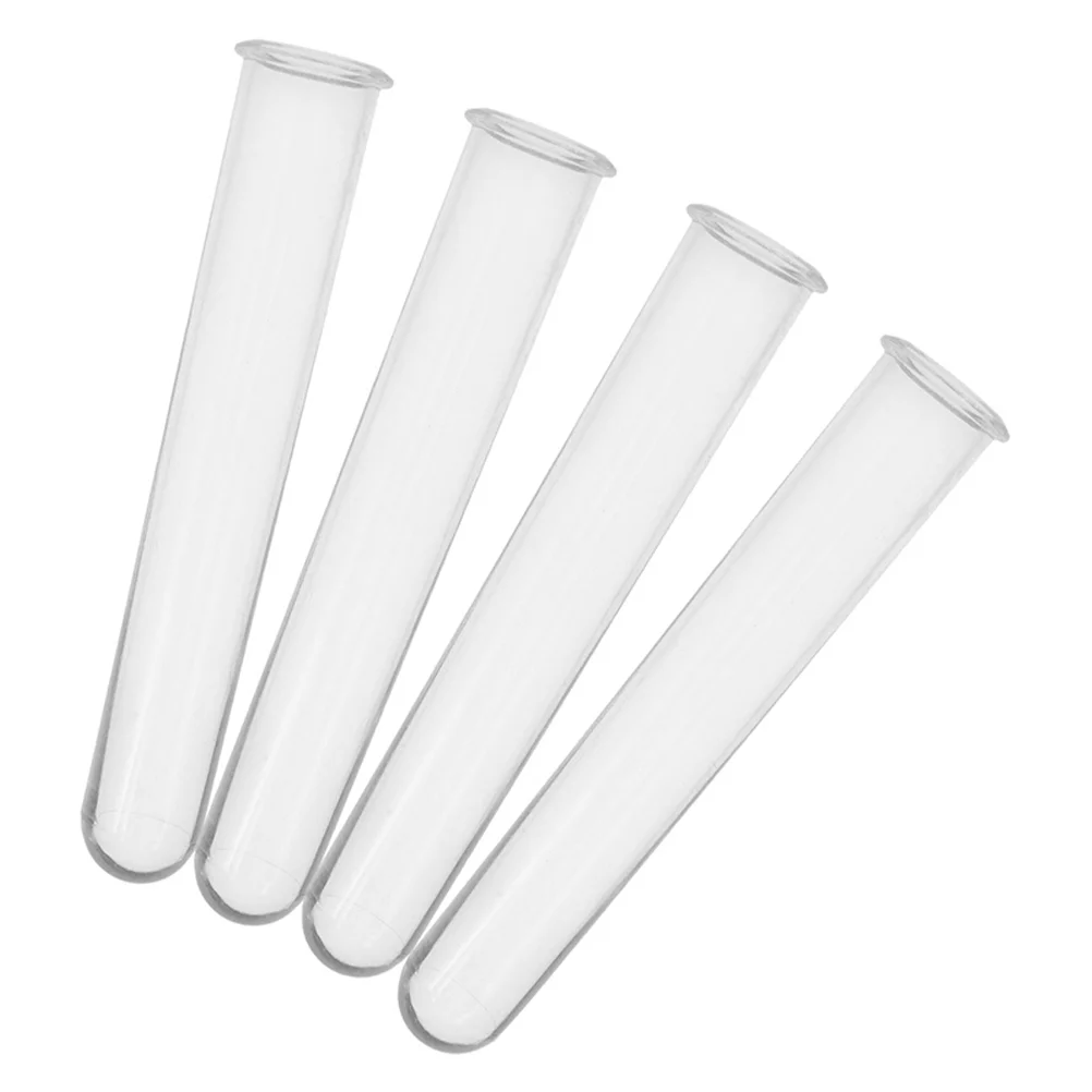 4 Pcs Hydroponic Vase Propogation Station Vases Pot Test Tube Crystal Epoxy Plastic Tubes Floral Water 2