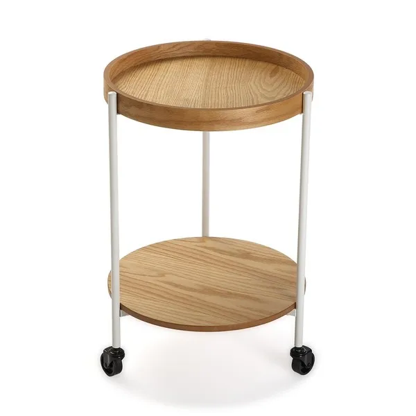 Serving trolley Circular MDF Wood (40 x 57 5 43 cm) | Дом и сад