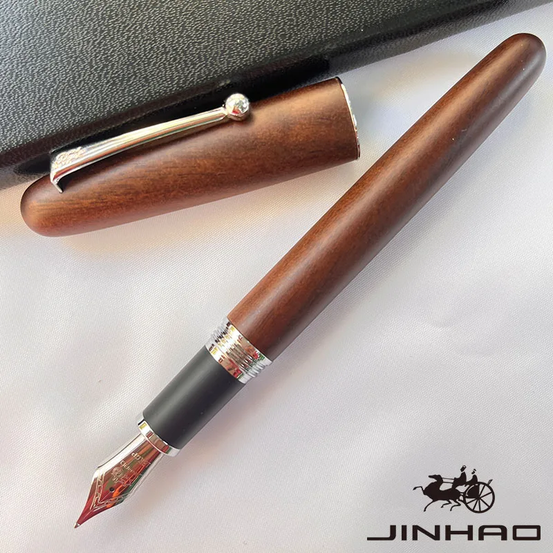 Fountain Pen 1 PCS JINHAO 9035 Professional Handcrafted Wooden Writing Office School Teacher Classic