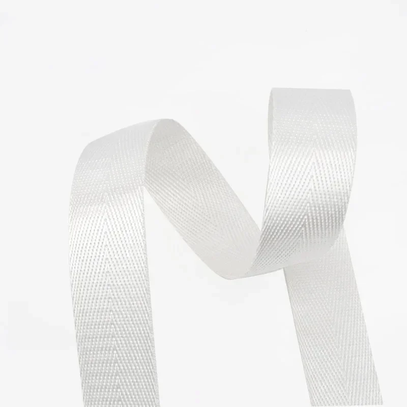 Solid Color Nylon Webbing Ribbon - 5 Meters, 1mm Thick, Multiple Width Options for DIY Projects and Sewing Accessories