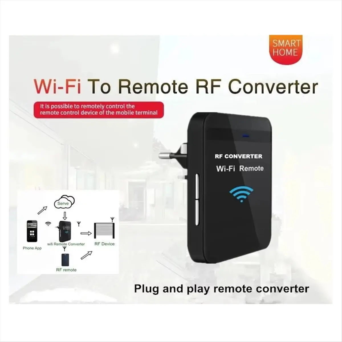 DT628/새로운 WiFi 280MHz-868MHz WiFi-컨버터 고정 코드 및 롤링..