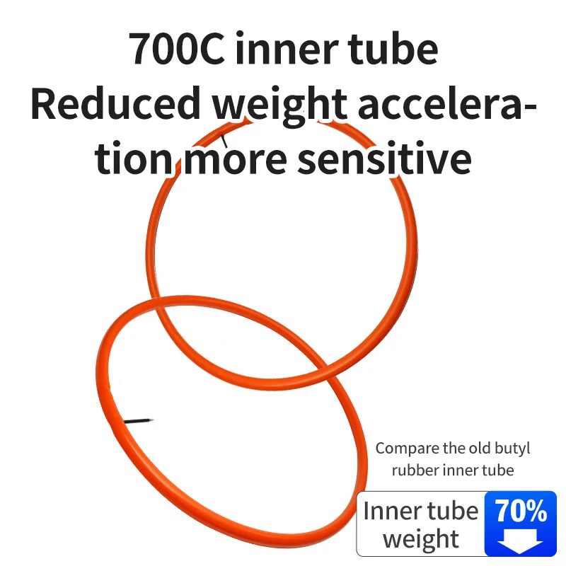 Ultralight Road Bicycle TPU Inner Tube with French Valve
