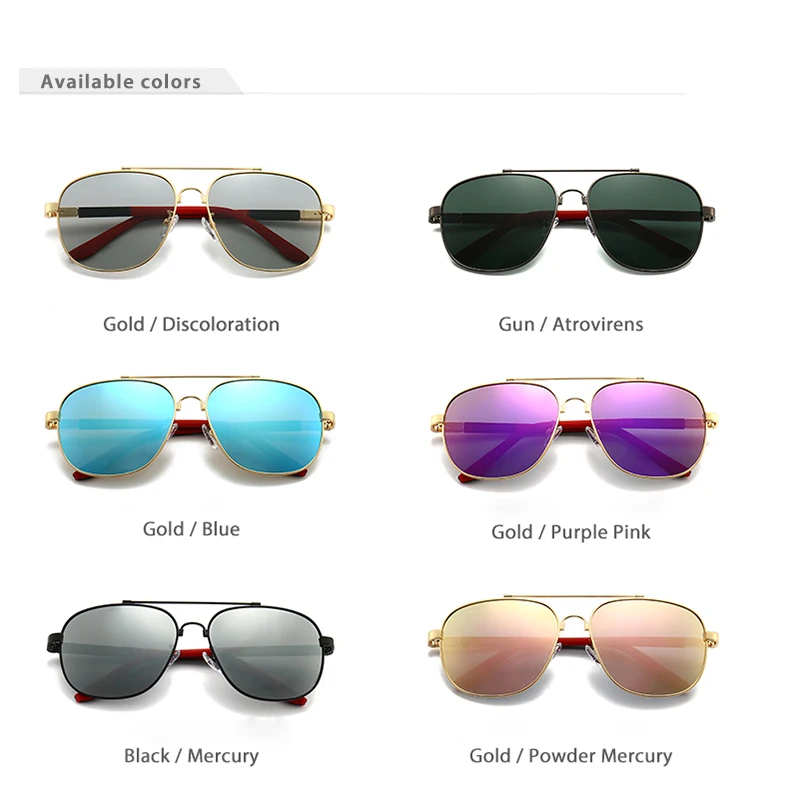 Memory Frame Male Metal Polarized Sunglasses UV400 Brand New Oculos Vintage  Designer Hot Sell Men Driving Sun Glasses