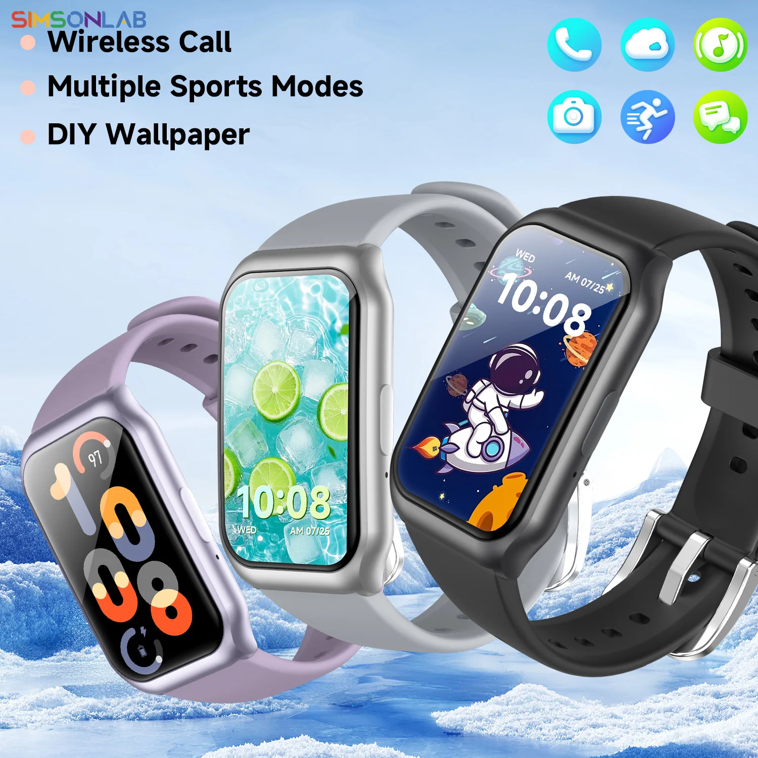 2026 New Smart Watch for Men Women Bluetooth Call Voice Assistant BT music Sleep monitor Alarm Outdoor Sport Tracker Android IOS 1