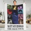 Sturniolo Triplets Flannel Blanket Matt Eras Tour Poster Warm Soft Bedding Throws for Outdoor Office Bedspread Sofa Bed Cover 1