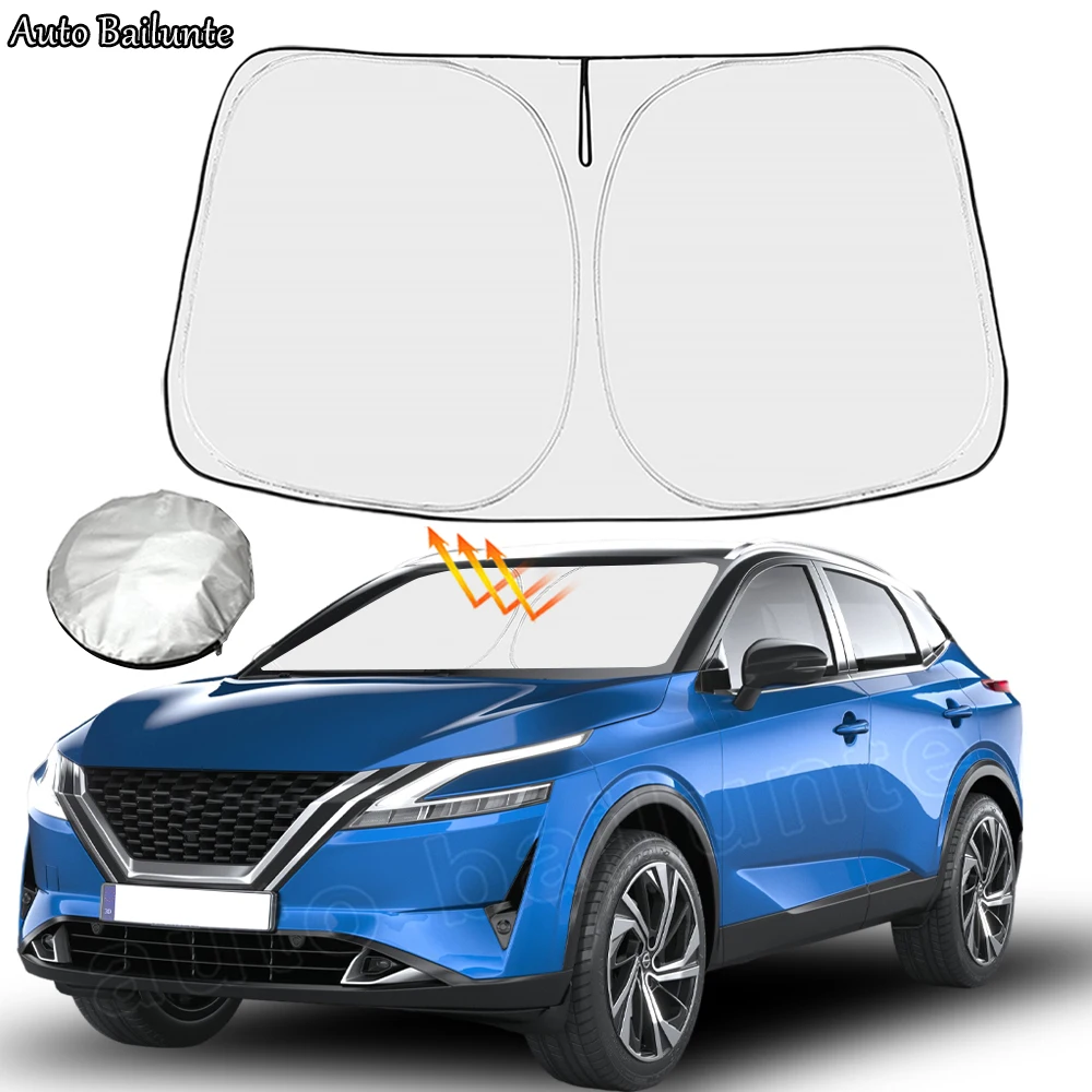 ForNissanQashqaiJ10J11J12FrontWindshieldSunshadeCoverFoldable